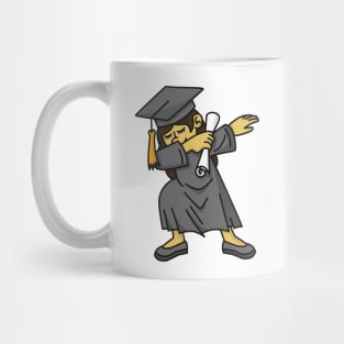 Asian girl student dab dabbing graduation school Mug